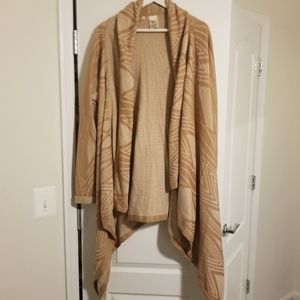 Anthropologie Moth brand drapey tan sweater